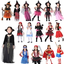 Костюм пирата на Хэллоуин и Рождество; Карнавальный костюм для девочек; детская одежда; Disfraces Carnaval