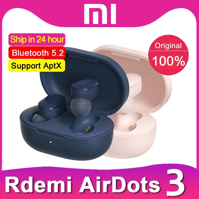 Оригинальные беспроводные наушники Xiaomi Redmi AirDots 3 Bluetooth aptX адаптивные стерео басы