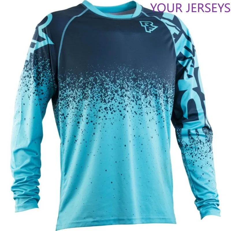 

Men's Downhill Jerseys RACE FACE Mountain Bike MTB Shirts Offroad DH Motorcycle Jersey Motocross Sportwear BMX Clothing DAIWA