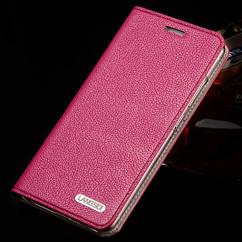 Чехол-книжка для телефона чехол для Xiaomi Mi 5s Plus 6 8 9 lite 9se 9T Pro с текстурой личи - Цвет: Rose red