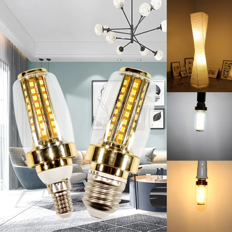 

E14 LED Corn Light Bulb E27 COB 9W 42leds Lamp SMD2835 220V warm white Decorative chandelier bulb