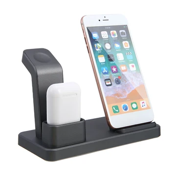 

3-in-1 Qi Wireless Charger Fast Charging Dock Stand iWatch Airpods Fast Wireless Charger For iphone 11 Pro Max Accessories