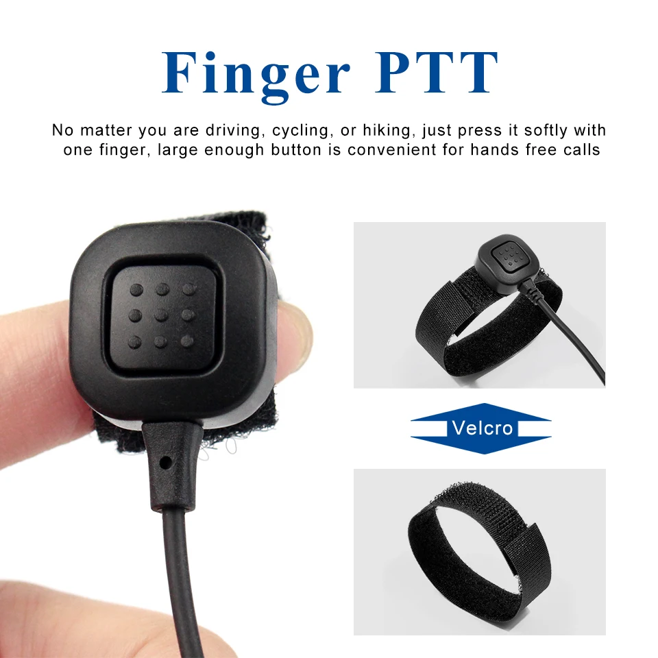 10 шт. 2 контакта для KENWOOD TYT BAOFENG гарнитура PTT с микрофоном UV 5R Retevis H777 RT5R RT5 Ham Radio Talkie