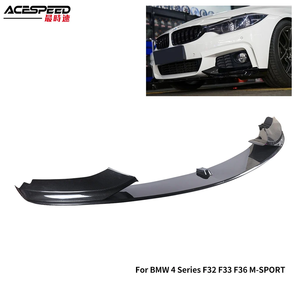 

Front Bumper Lip For BMW 4 Series F32 F33 F36 M-SPORT M-TECH 2014-2020 Deflector Lips Splitter Diffuser Body Kit Spoiler
