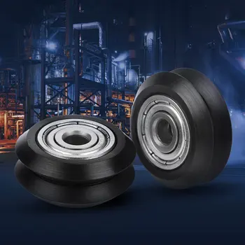 

20Pcs V-Shape Groove Wheel 5mm Bore 625 Bearing Pulley Accessories Double Bearing Sliding Gate For CNC 3D Printer