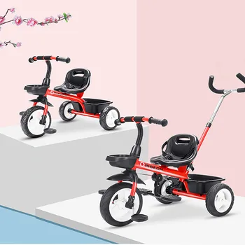 

Baby Three Wheels Stroller Child Tricycle Multifunction Two Styles Easy to Travel 1-5 Year Old Children Bicycle Ride-On Toys