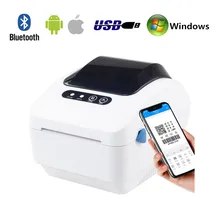 

320B Clothing Tag Product Barcode QR Code Price Sticker Retail Cash Register Receipt USB Bluetooth 20-80mm Thermal Label Printer