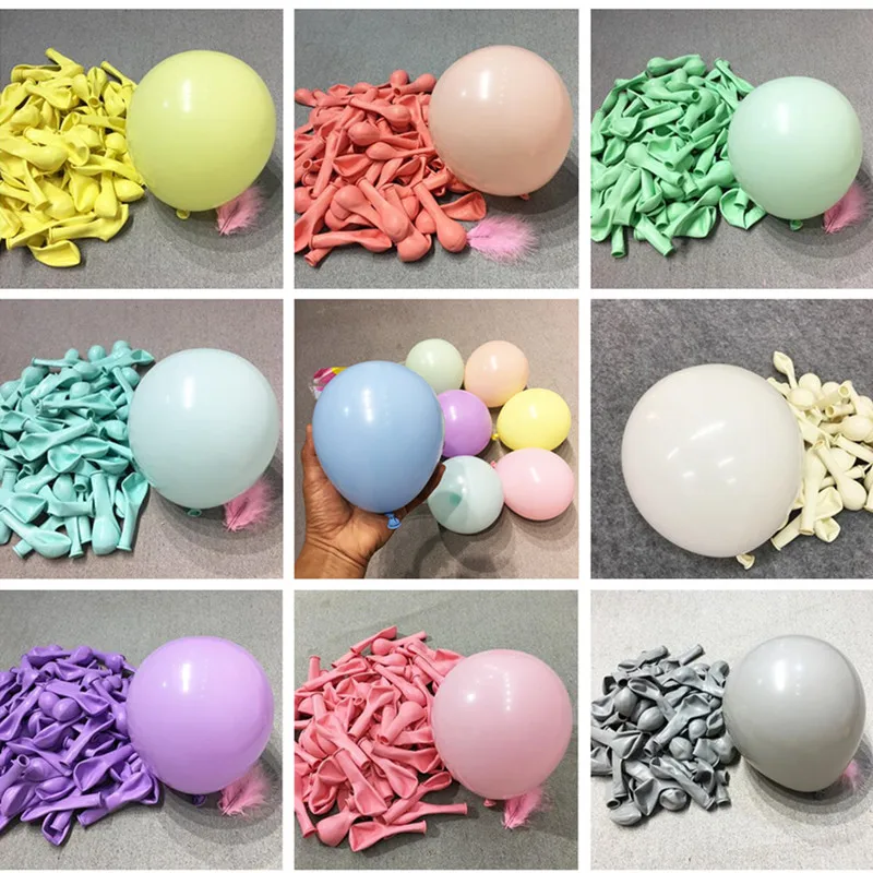 

100pcs/lot 5inch Latex Balloons Macaron Color Balloons Wedding Decoration Birthday Party Decorations Kids Globos Babyshower Deco
