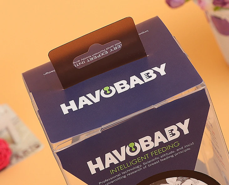 

UV CMYK Printing Clear transparent PVC box for shower hooks two layers - outer box and insert ---PX20118
