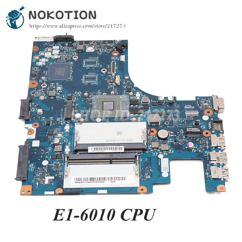 NOKOTION новая ACLU5 ACLU6 NM A281 основная плата для lenovo ideapad G40 45 Материнская ноутбука 14