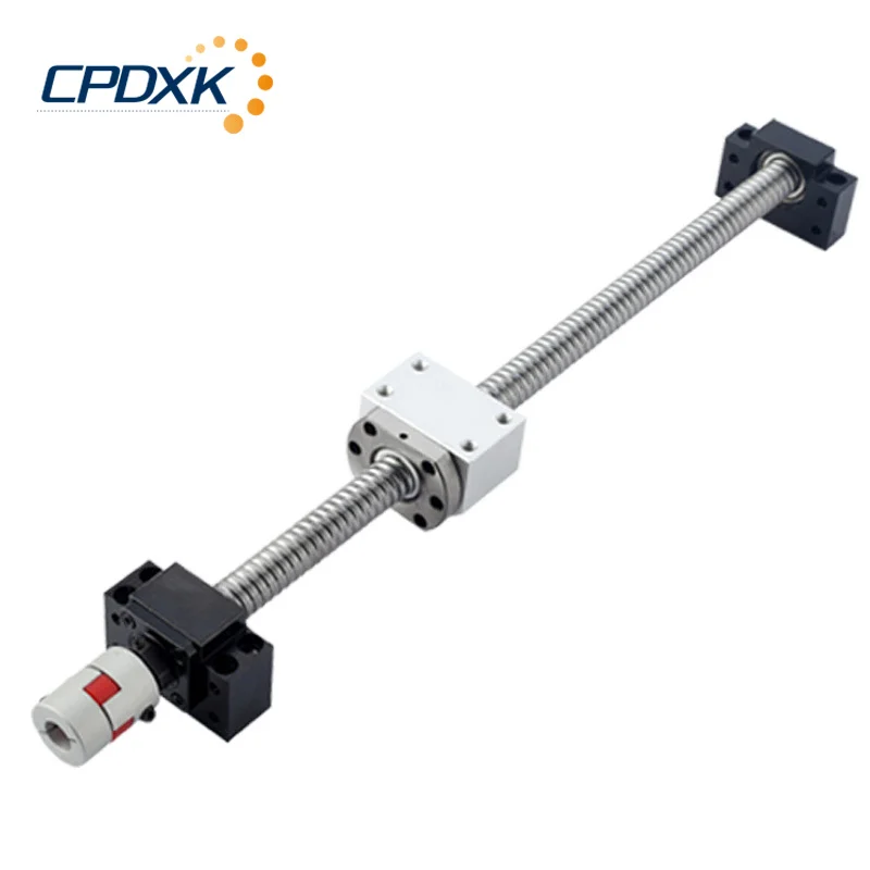 

Ball screw set: SFU1204 rolled ball screw L600mm 700mm 800mm 900mm 1000mm+ BKBF10+1204 ball nut + ball nut housing + supporter