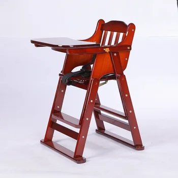 

Multifunction Pine Baby Chair Solid Wood Logs Booster Seats with Seat Belt Lift Dining Chair Feeding Portable HighChair for Baby