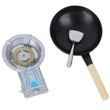 

Dollhouse Miniature Kitchen toy 1:12 Toy Kitchen A Gas Tank Wok Set Doll Houses Accessories