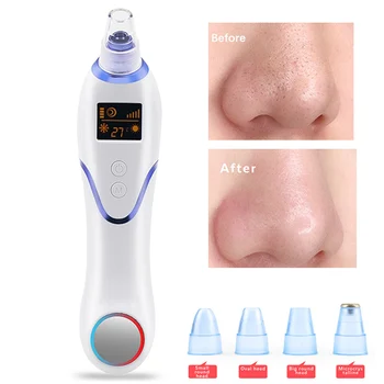 

Hot/ICE Compress Electric Blackhead Remover Face Acne Pimple Pore Vacuum Extractor Tool Facial Pores Cleaner Skin Care Machine