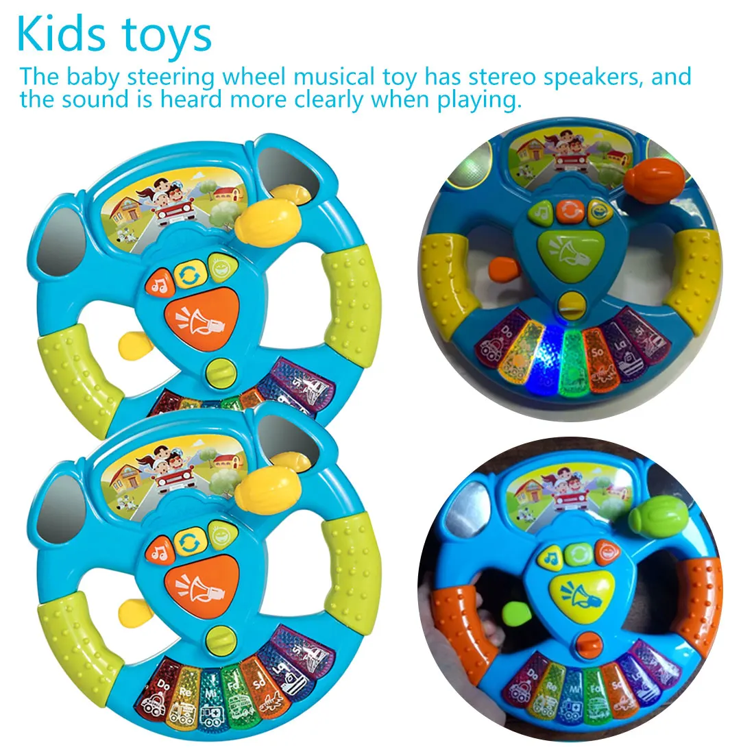 Educational Toys for Children Gift Musical Instruments Toy Children Car Steering Wheel Model Toys Musical Handbell Developing Educational Toys for Children Gift Musical Instruments Toy Children Car Steering Wheel Model Toys Musical Handbell Developing