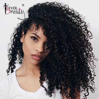 

Kinky Curly Clip dans les extensions de cheveux humains Pour les femmes noires 100% cheveux humains Ever Beauty