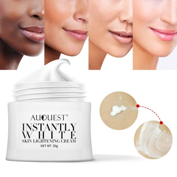 

AuQuest Waterproof Skin Lightening Cream Even Skin Tone Instantly Effect Base Pre Makeup Radiant Skin Whitening Cream Beauty