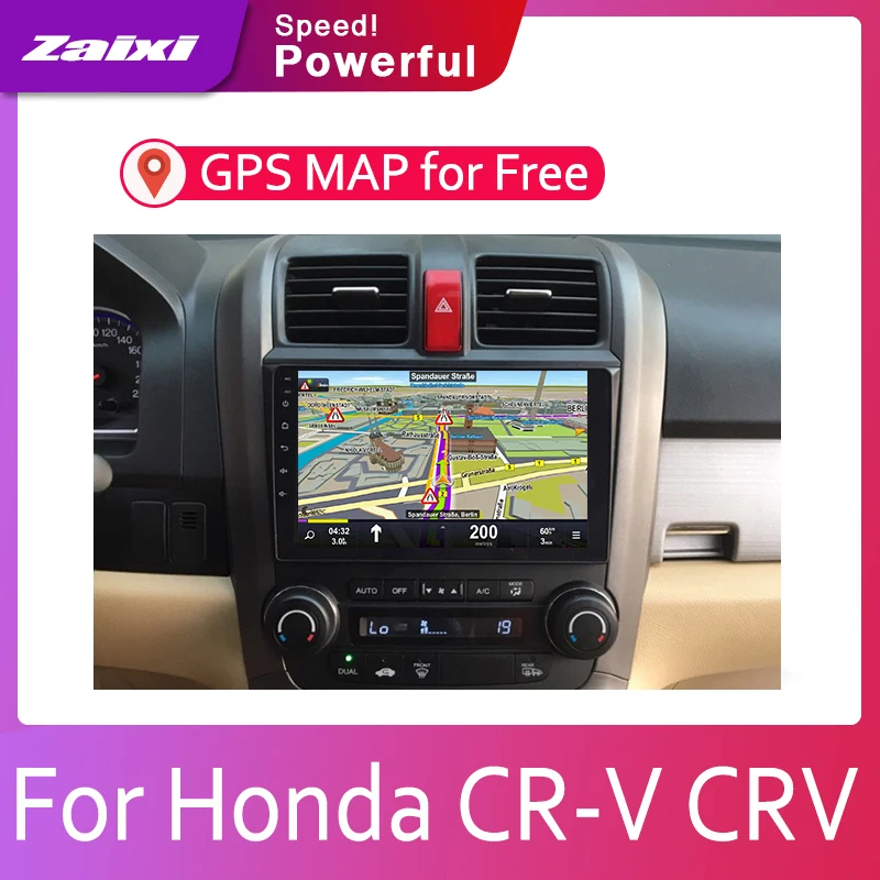 Excellent ZaiXi Android 2 Din Car radio Multimedia Video Player auto Stereo GPS MAP For Honda CR-V  CRV 2007~2011 Media Navi Navigation 2