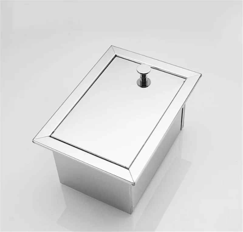 Stainless Steel Chrome Polish Brushed Nickel Concealed Bathroom Toilet Roll Paper Holder Creative Tissue Box In Wall