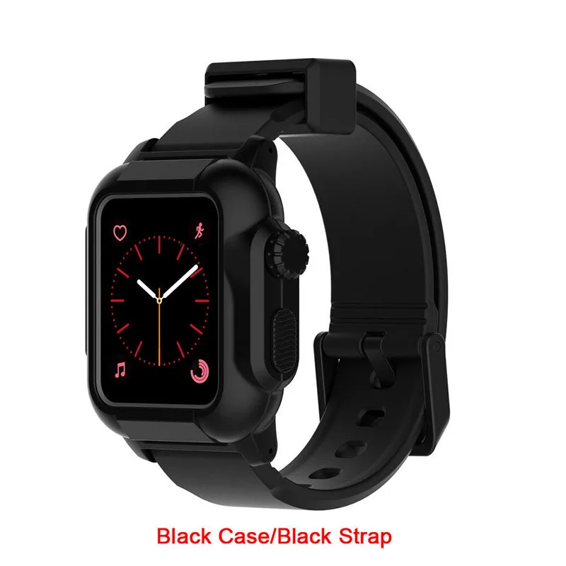 Ремешок для Apple Watch 42 мм силиконовый водонепроницаемый сменный ремешок для часов чехол для Apple Watch iWatch Series 3 2