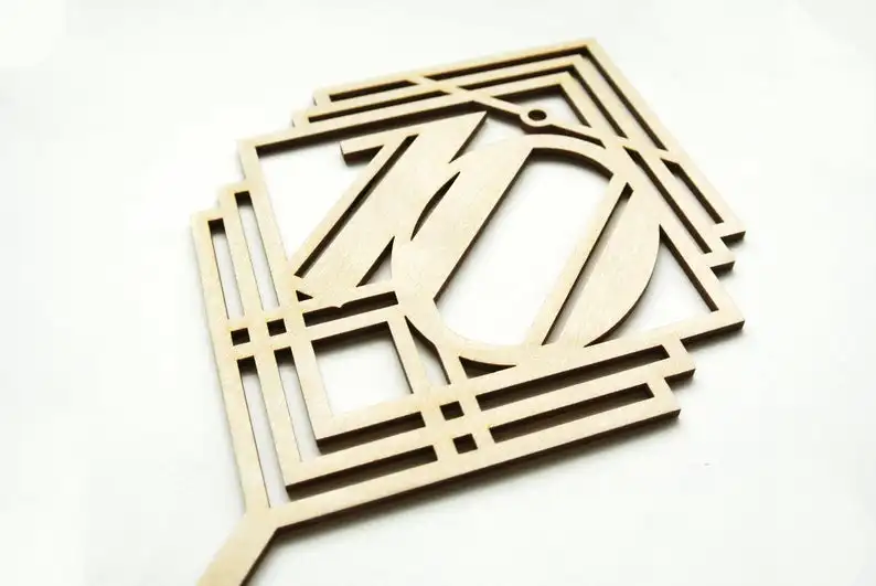 Great Gatsby Party Decorations, Gold table numbers, vintage style table numbers, Art Deco Vintage