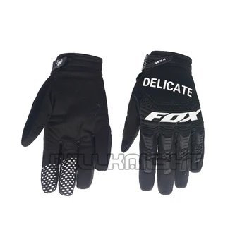 

Delicate Fox Motorbike MX Pawtector Black Gloves Cycling Motor Motorcycle Dirt Bike MTB DH Race Gloves