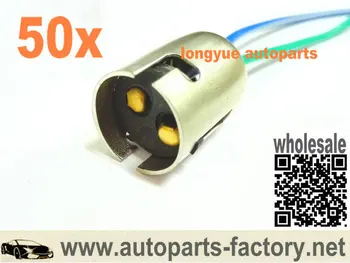 

longyue 50pcs 1157 Bulb Socket Brake Turn Signal Light Harness Wire LED Plug