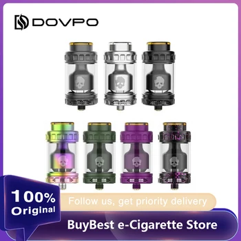 

New Color Dovpo Blotto RTA 2ml Atomizer & 2ml Straight Glass 6ml Ultem &Glass Bubble Tube 26mm Diameter Vape Tank vs Dead Rabbit