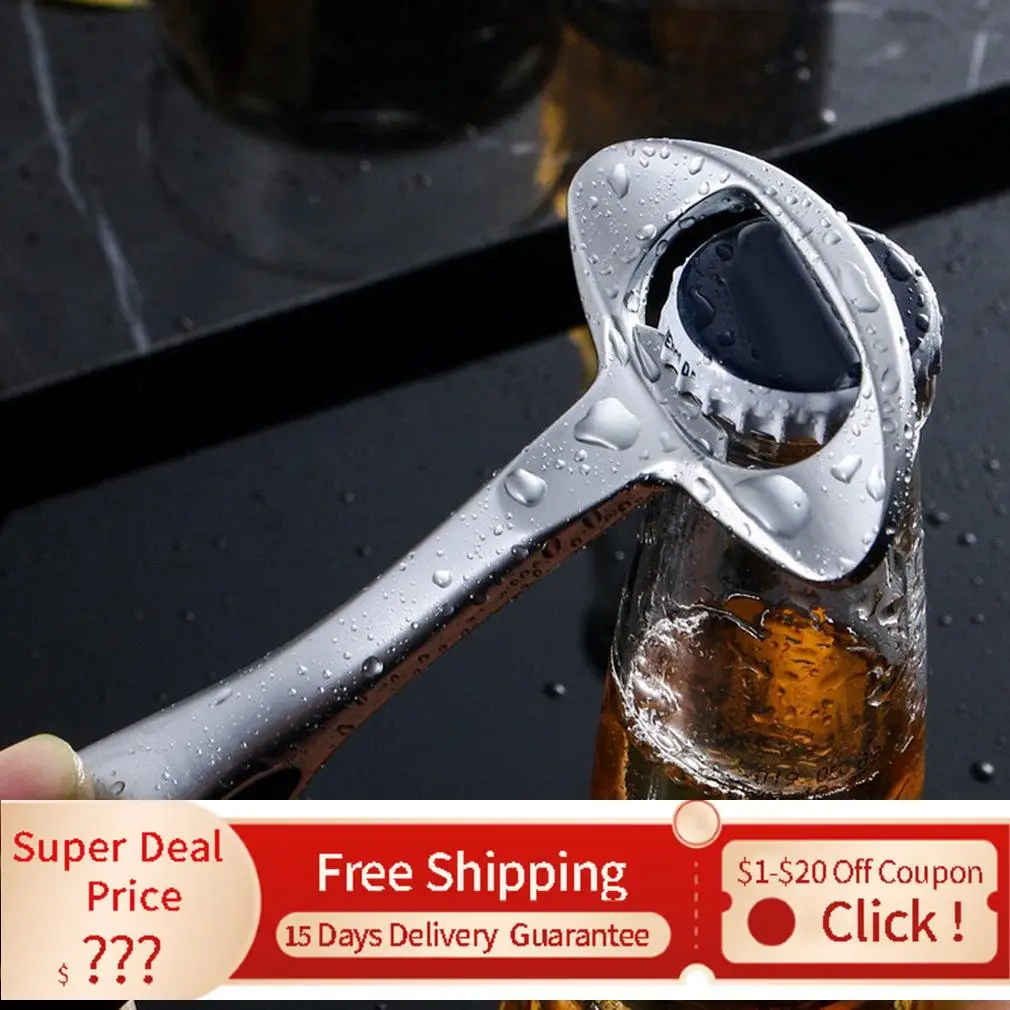 Heavy Beer Compact Openers Creative Duty Zinc Beer Bottle Cap Openers Bartender Anti corrosion