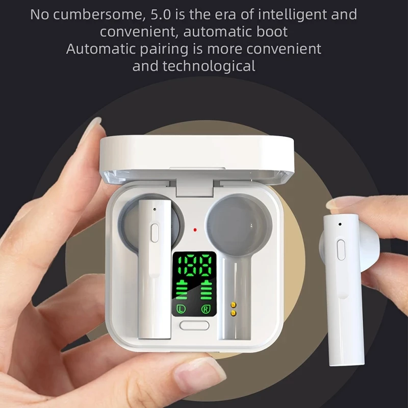 Air6 Plus Headphones Wireless Bluetooth Earphones Sports Earbuds LED Digital Display Music Headsets For Huawei Iphone Xiaomi TWS