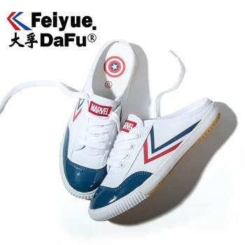 

DafuFeiyue Marvel Series Canvas Shoes Captain America Limited Edition Shoes Woman Half slipper Durable Non-slip Sandals 0010