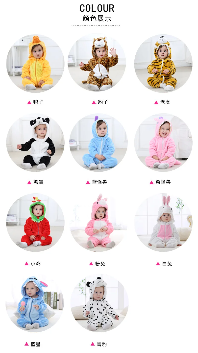 Детские комбинезоны; зимний Плюшевый комбинезон с пандой, животным, на молнии; Одежда для новорожденных мальчиков и девочек; боди; bebe; комбинезоны