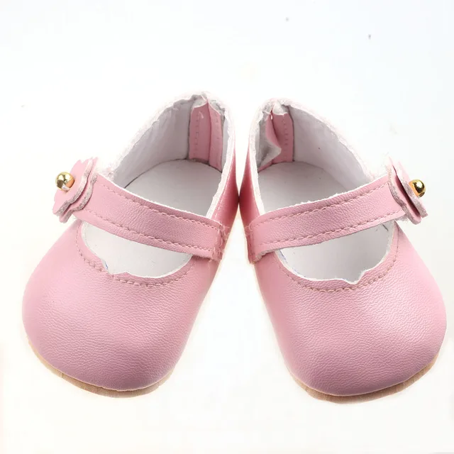 Doll Shoes Clothes Handmade Boots 7Cm Shoes For 18 Inch American&43Cm Baby New Born Doll Accessories For Generation Girl`Toy DIY b681