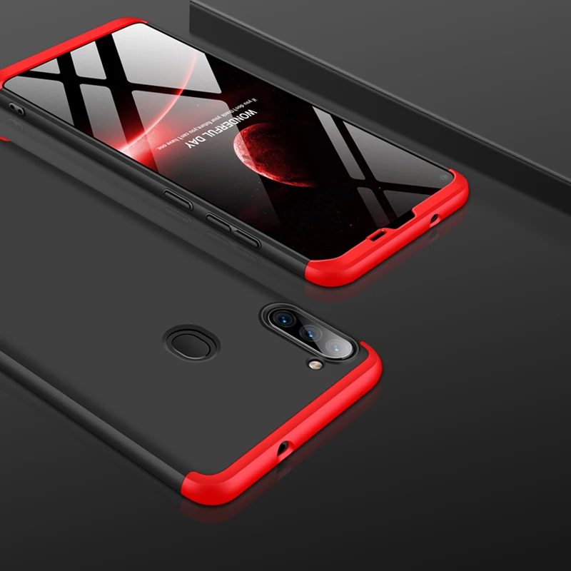 

Slim Case for Samsung Galaxy A11 Case 360 Full Protection Anti-knock 3 in 1 Matte Hard PC Cover for Samsung A11 Case Coque