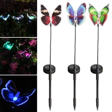 Солнечной энергии Бабочка газон Кол огни водонепроницаемый декоративные для наружного сада XOA88