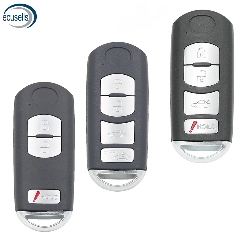 3/4/2+ 1/3+ 1 кнопки Замена корпуса дистанционный ключ чехол для ключей для Mazda 3, 5, 6, CX-7 CX-9