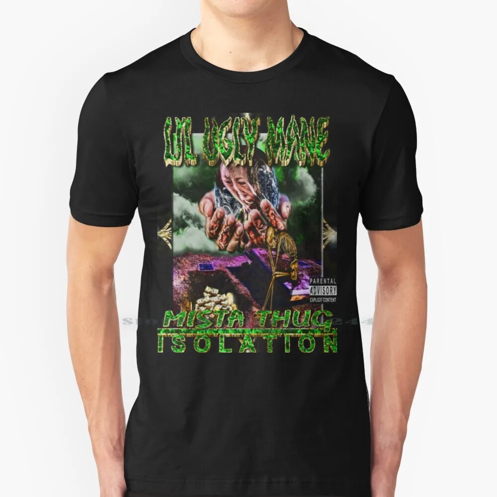 Lil Ugly Mane T Shirt Cotton 6Xl Lil Ugly Mane Mista Thug Three Six Mafia Memphis Rap Three 6 Mafia 3 6 Mafia 36 Mafia Smoked