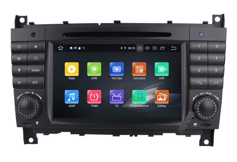Best 4+64G Android 9.0 DSP 4G 2 DIN Car DVD GPS For Mercedes/Benz W203 W209 W219 A-Class A160 C-Class C180 C200 CLK200 radio stereo 9