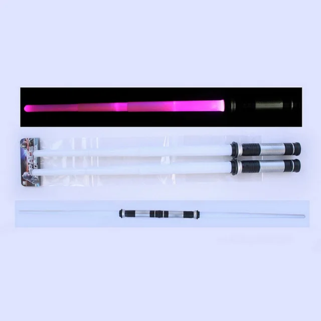 2 Pieces/Lot Flashing Light Saber Laser Double Sword Toy Kid Cool Colorful Laser Light Lightsaber Fashion Creative Children Gift 5