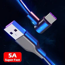 Кабель для зарядки Tupe c для huawei mate30 P30 pro samsung s10 plus Oneplus 6t usb type c Быстрая зарядка 5a USB C зарядное устройство кабель Tapec