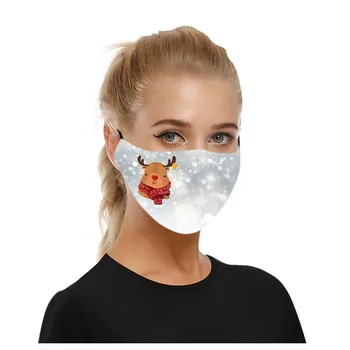 

6PCS Adults Unisex Christmas Mask Mouth Masks Warm Windproof Cotton Face Mask Comfortable funny man facemask Cycling Mask