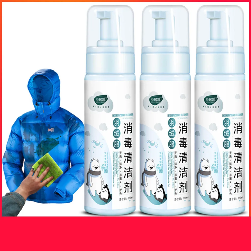 Multi-purpose180ML пуховик сухой чистящий агент сушильная машина очищающая пена Универсальный Очиститель
