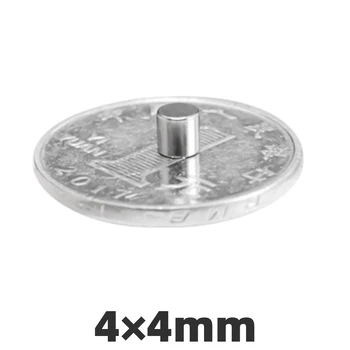 

1000pcs 4x4mm N35 Neodymium Magnet Super Powerful Strong Disc Mini Small Rare Earth Magnets Wholesale Fridge 4*4mm