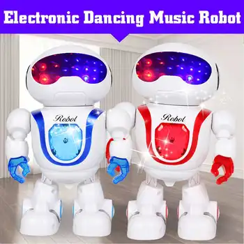 

Smart Mini Fun Robot Toy Hyun Dancing Singing LED Light Dancing Robot Electronic Dance Musical Robot for Children Birthday Gifts