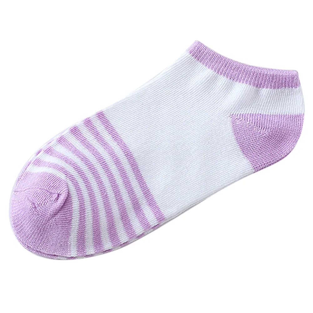 Womail Новые Модные полосатые носки женские модные дизайнерские женские носки до голени высококачественные повседневные короткие носки из хлопка - Цвет: Фиолетовый