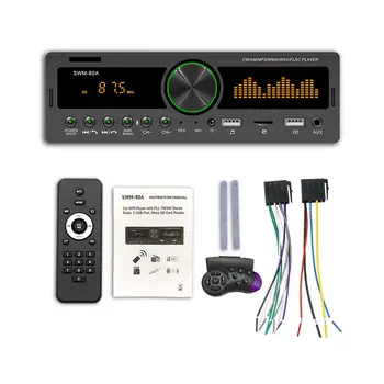 カーステレオ MP3 プレーヤー bluetooth usb 車の aux fm ラジオ自動受信機 newst リモートコントロールマルチメディアプレーヤー tf カード SWM-1028