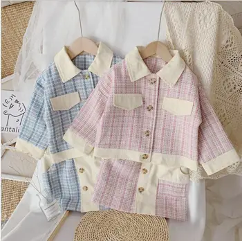 

girl sets 2020 spring baby coats and skirt kids suits fashion Boutique girls clothing wholesale