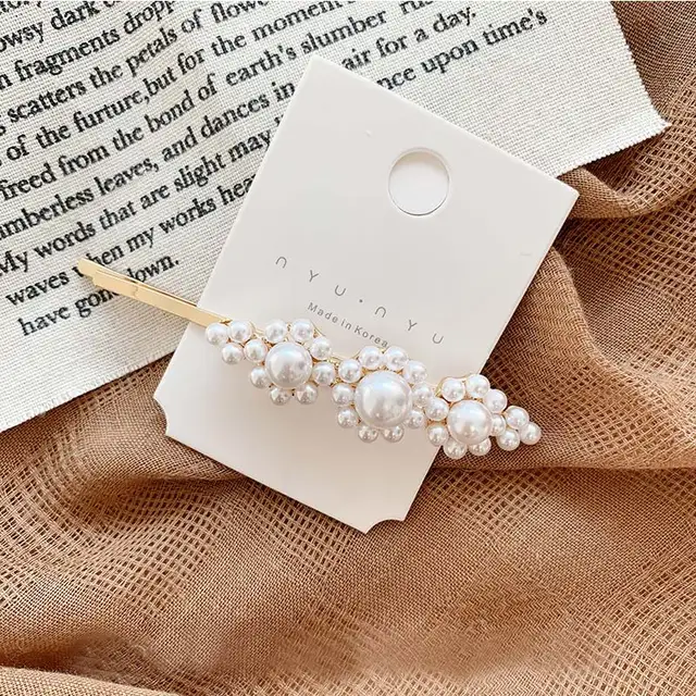 White Pearl Hair Bows With Hair Clips For Girls Kids Boutique Layers Bling Rhinestone Center Bows Hairpins Hair Accessories 18