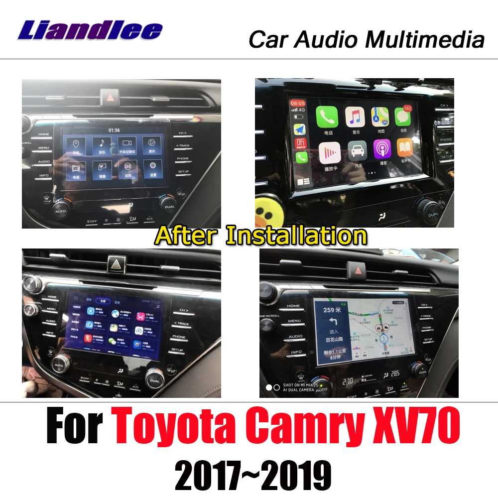 Liandlee Android для Toyota Camry XV70~ стерео Автомобильный дисплей Carplay камера карта gps Navi навигация Мультимедиа