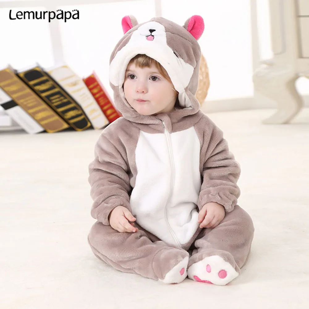 Kawaii/Одежда для маленьких мальчиков и девочек с рисунком кота; зимний комбинезон для новорожденных; детские комбинезоны; хлопковый детский праздничный костюм